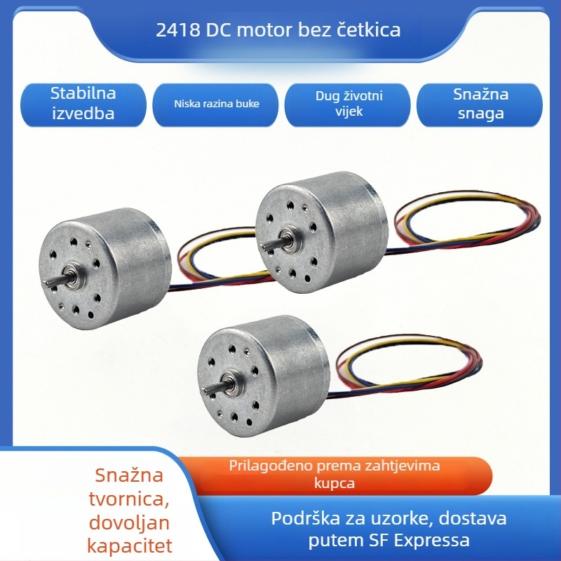DR-BLDC-2418 DC motor bez četkica za električne britvice, ručne usisavače i električne četkice za zube