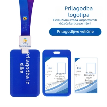 Jednostranični prozirni silikonski držač kartice za identifikacijske kartice i iskaznice