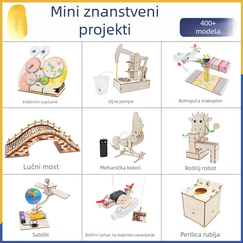 Drveni edukativni set za djecu: DIY fizički eksperimenti