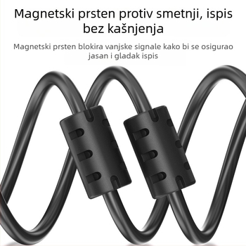 USB 2.0 kabel za pisač, kopir i skener, crni, kvadratni USB priključak