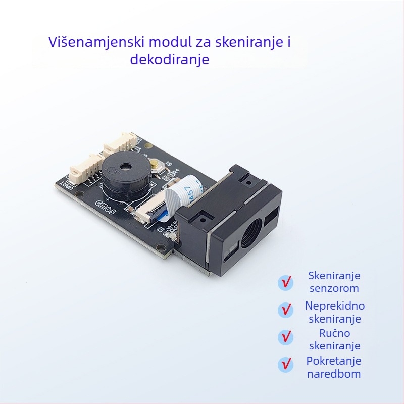 GM65 modul skeniranja barkodova s automatskim prepoznavanjem, Plug-and-Play, jednostavno ugrađeno skeniranje QR kodova