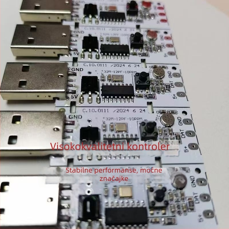 USB 5V kontroler LED trake s akrilom, za automobil, šarene boje