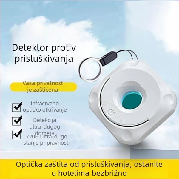D5 bežični detektor skrivnih kamera s infracrvenim otkrivanjem — prenosni za putovanja