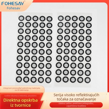 Etikete za označavanje skenera s ljepilom na stražnjoj strani, 6 unutarnjih i 10 vanjskih samoljepljivih etiketa, ručne laserske visoko-reflektirajuće točke za barcode