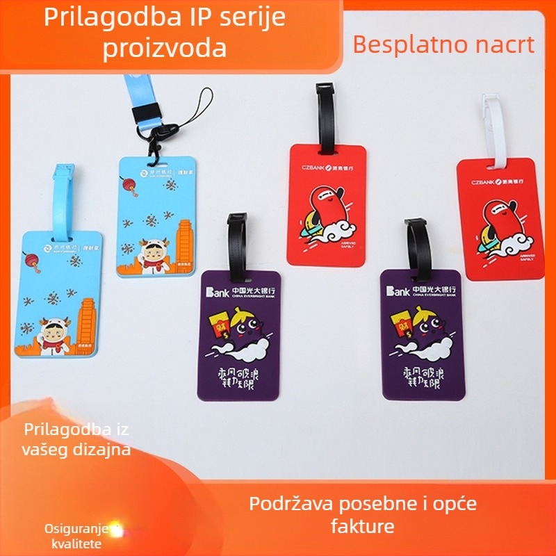 PVC značke za ime s prilagođenim dizajnom i futrolom za karticu