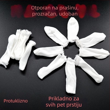 100% pamukasti zaštita prsta – zaštita od prašine, protuklizna, upija znoj, prozračna, otporna na habanje, pogodna za čiste prostore i industriju