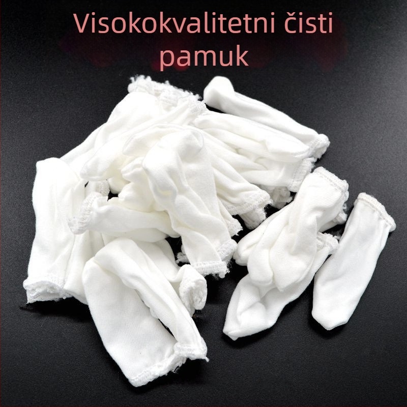 100% pamukasti zaštita prsta – zaštita od prašine, protuklizna, upija znoj, prozračna, otporna na habanje, pogodna za čiste prostore i industriju