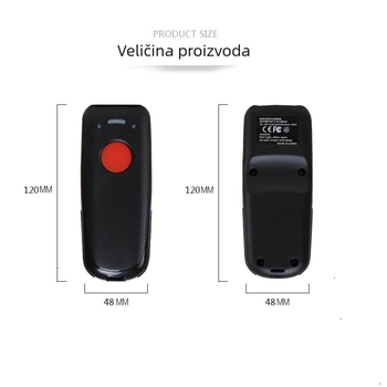 SC-1092BT Bežični 1D skener barkodova, crveno LED osvjetljenje, ručni