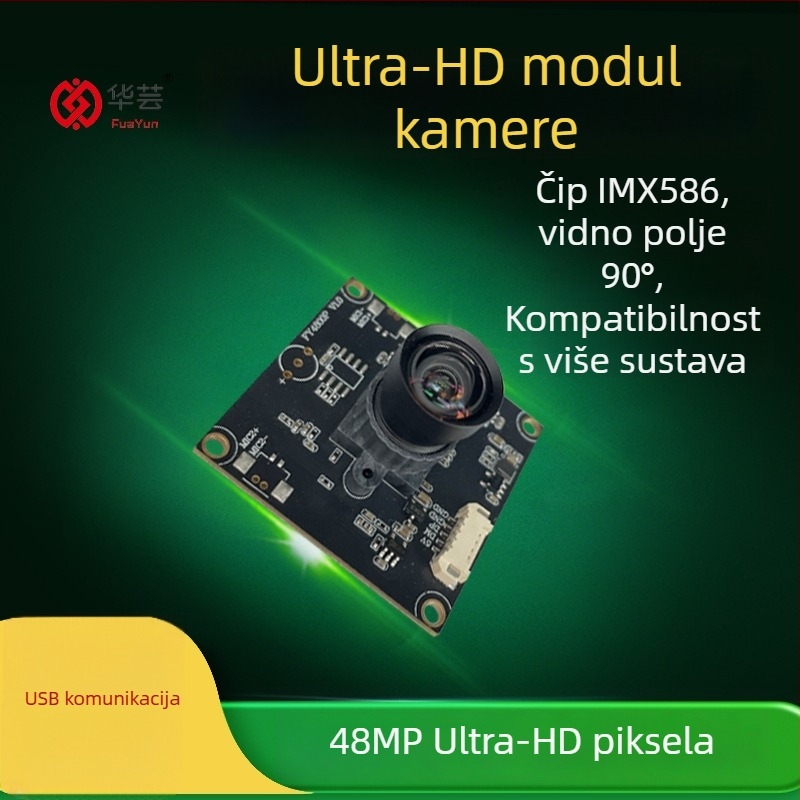 48 MP USB modul kamere – bez upravljača, pravi 4K, za skeniranje i snimanje detaljnih fotografija osobne iskaznice i dokumenata (8000x6000, 30fps)