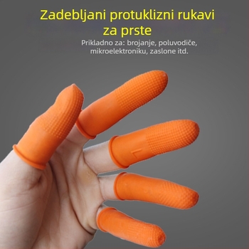 Jednokratne lateks prstne navlake, protuklizne, bez prašine, bez pudra, za svakodnevnu upotrebu