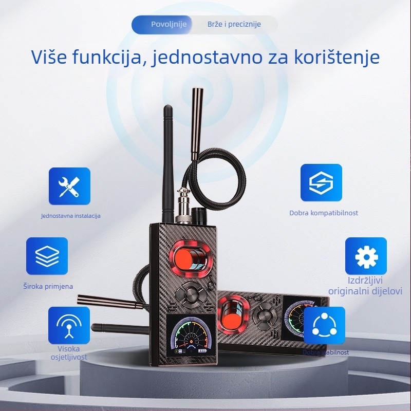 K99 detektor protiv prisluškivanja i skrivenih kamera uz GPS skeniranje i magnetsko otkrivanje