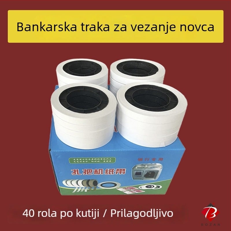 Univerzalna traka za povezivanje bankovnih novčanica za strojeve s diskom — automatsko spajanje pri niskoj temperaturi