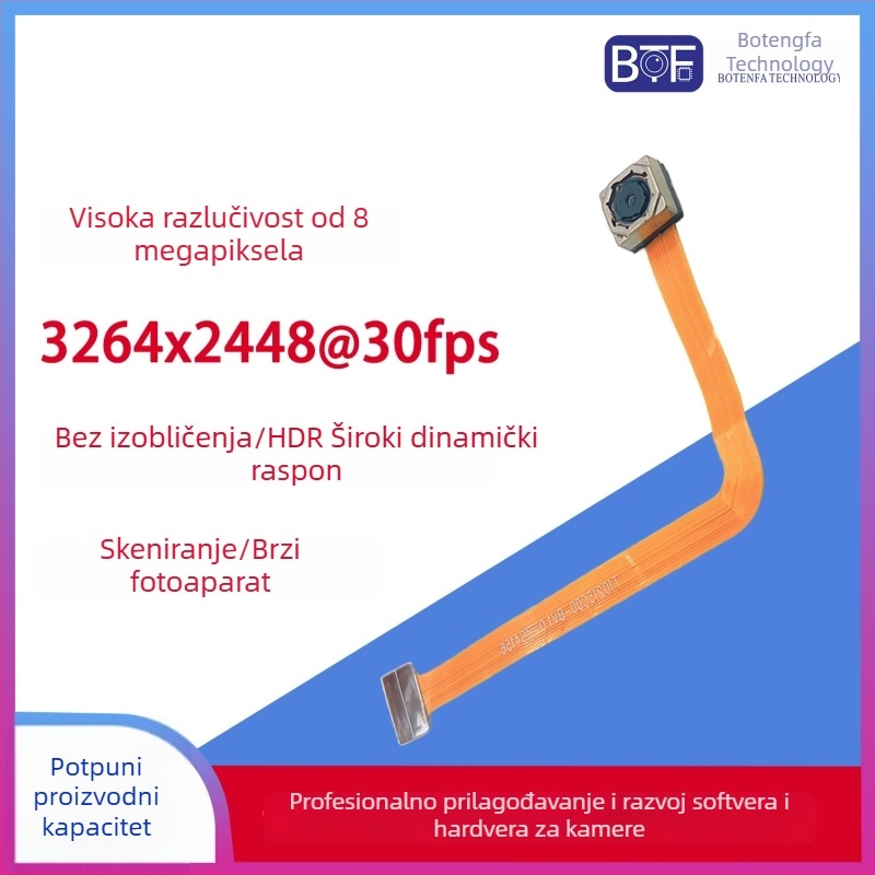 8 MP OV8856 HDR modul kamere nadzora sa širokim dinamičkim rasponom i fiksnim fokusom