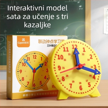 Model sata za nastavu za učenike prvog i drugog razreda, matematika, učenje vremena
