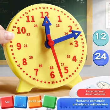 Model sata za nastavu za učenike prvog i drugog razreda, matematika, učenje vremena