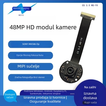 48MP 4K kamera modul s MIPI sučeljem, fiksni fokus, Sony IMX586 čip, bez izobličenja, zračno snimanje