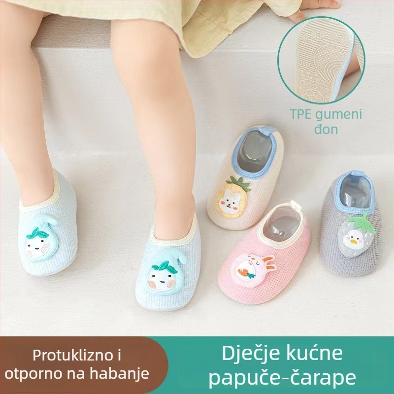 Dječje cipele i čarape za proljeće i jesen, 3D lik dizajn, protuklizne kućne čarape