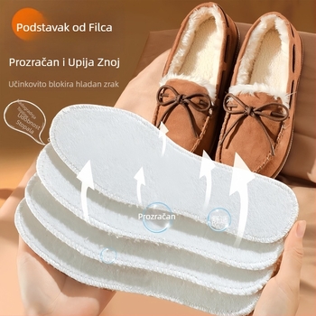 Izuzetno mekani ulošci za cipele od ovčje vune za toplinu, osjećaj hodanja po oblaku, ublažavanje udaraca, podstavljeni i debeli zimski ulošci