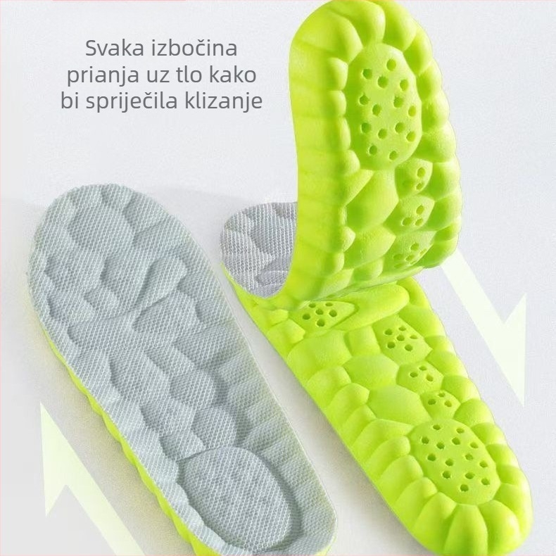 Dječji PU ulošci za cipele, unisex, prozračni, protiv mirisa, protivklizni, apsorpcija udara, sportska zračna jastuka