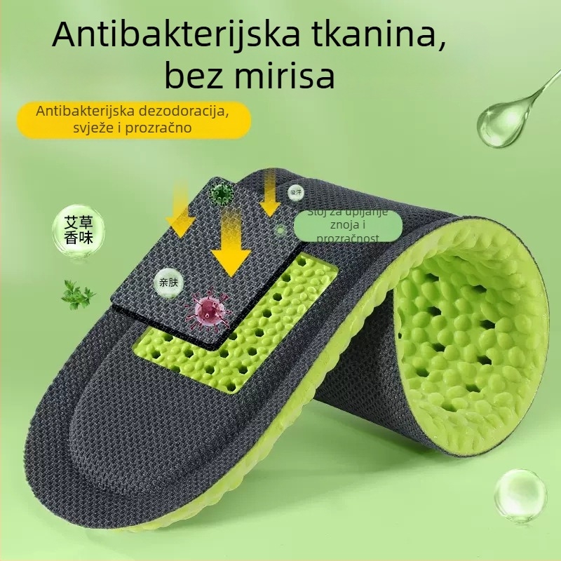 Dezodorirajuće uloške za obuću s prirodnom biljnom formulom, izuzetno mekani, antibakterijski, neutraliziraju miris, prozračni, upijaju znoj, ublažavaju udarce, za muškarce i žene, za sport i ljetnu obuku