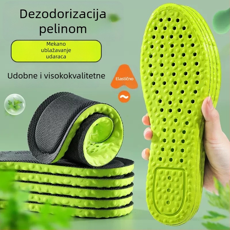 Dezodorirajuće uloške za obuću s prirodnom biljnom formulom, izuzetno mekani, antibakterijski, neutraliziraju miris, prozračni, upijaju znoj, ublažavaju udarce, za muškarce i žene, za sport i ljetnu obuku