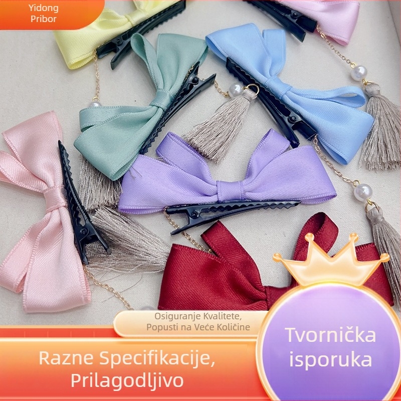 Vintage dodatak za kosu u kineskom stilu, dvostruki klips s mašnicom za djecu