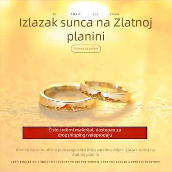 S999 srebrni prsten za par s graviranjem, jedinstven dizajn, unisex prsten za Valentinovo