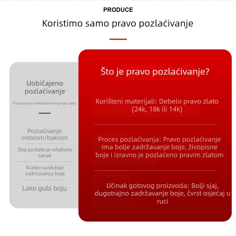 Lančić Mjesec i Zvijezda s crvenim cirkonom, pozlaćeno mesing, podesiva duljina 41–50 cm