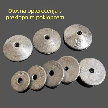 Keramička olovna težina u obliku masline s prolaznom rupom za ribolov