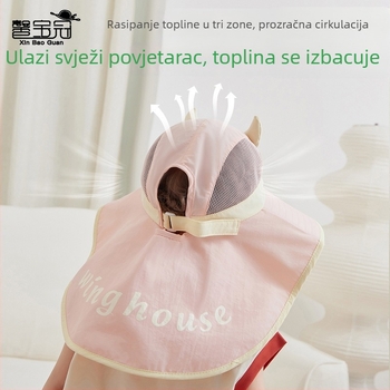 Dječja bucket kapa s velikim obodom, ljeto, zaštita od sunca, unisex, za dob 4–10 godina