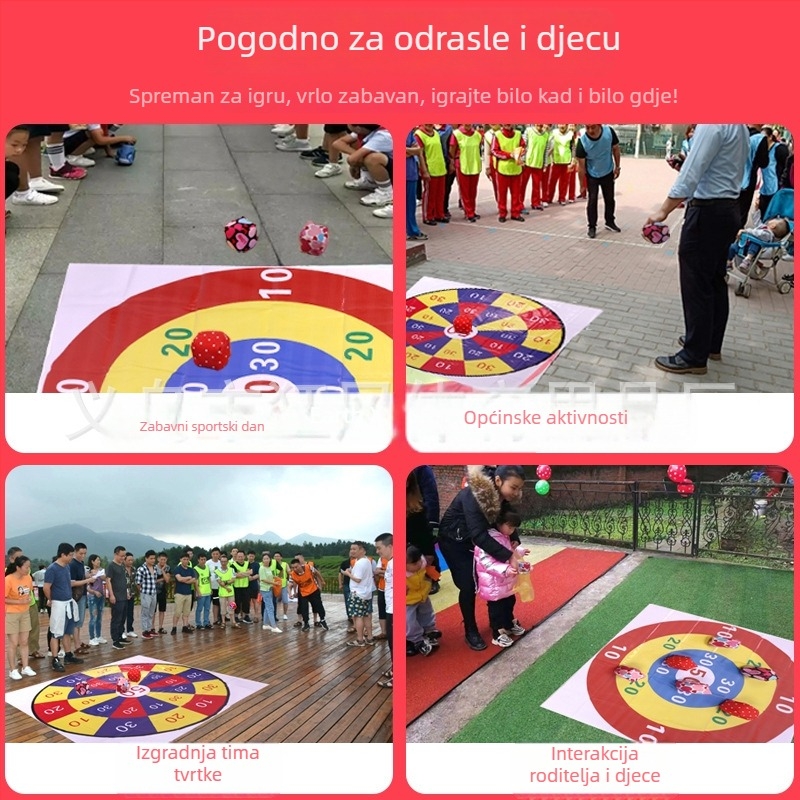 Ploča za bacanje vrećica s pijeskom – ciljna ploča za djecu, senzorno vježbanje i vanjske igre