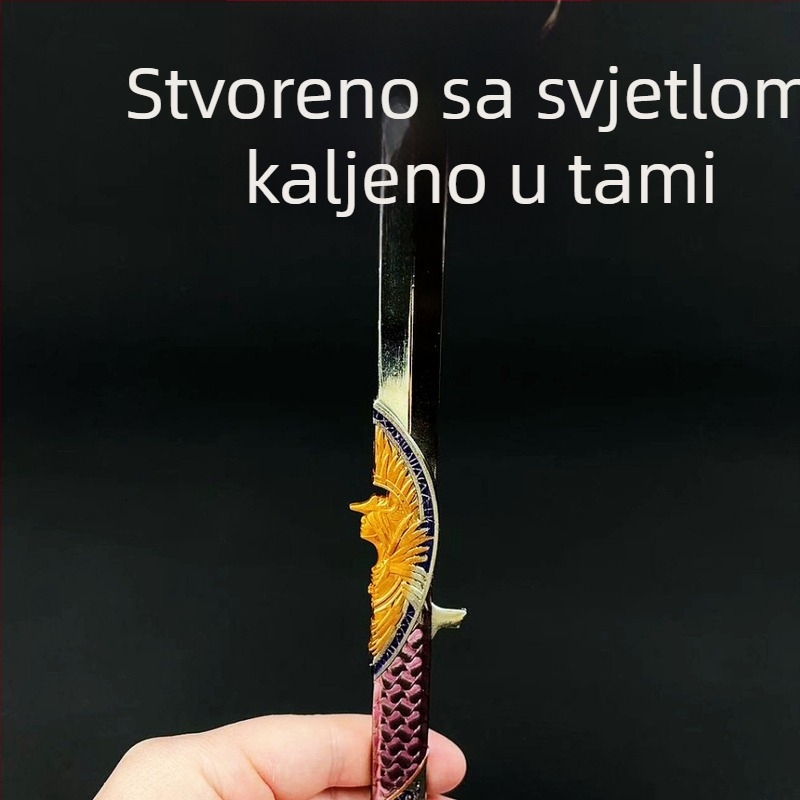 Delta Tamna Zvijezda – potpuno metalni model oružja dekorativni ukras s dvostrukom formom, Creed North Star igračka, kutija za poklon uključena