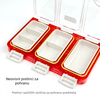Vodootporna višenamjenska kutija za pribor za ribolov – kutija za mamce