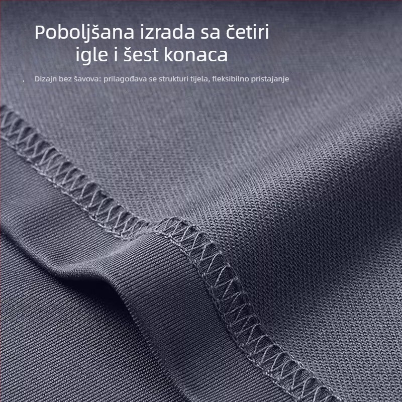 Muški sportski komplet za proljeće i jesen, brzo sušeća fitness odjeća, dugi rukavi i duge hlače za trčanje i atletiku