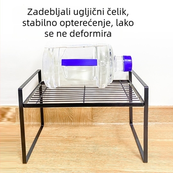 Kovana višeslojna polica za ormariće, organizator za suđe i začine, bez bušenja