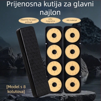 Kutija za ribolovne najlone velike kapacitete s pjenastim unutarnjim uloškom