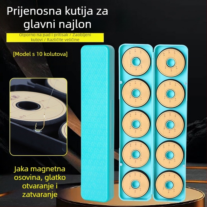 Kutija za ribolovne najlone velike kapacitete s pjenastim unutarnjim uloškom