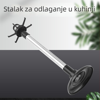 Podni držač kuhinjskog posuđa bez bušenja, za špatule i žlice