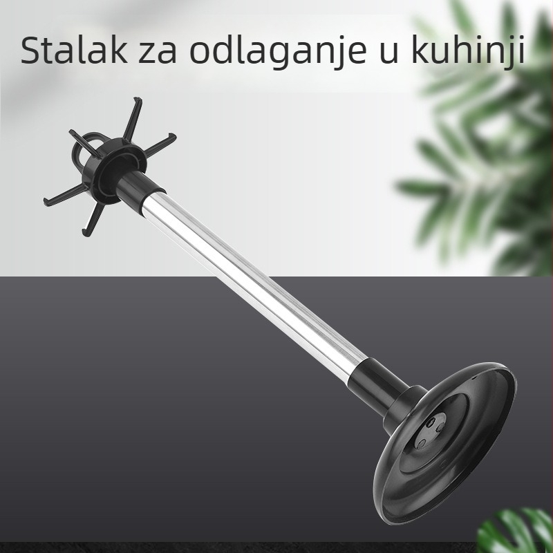 Podni držač kuhinjskog posuđa bez bušenja, za špatule i žlice