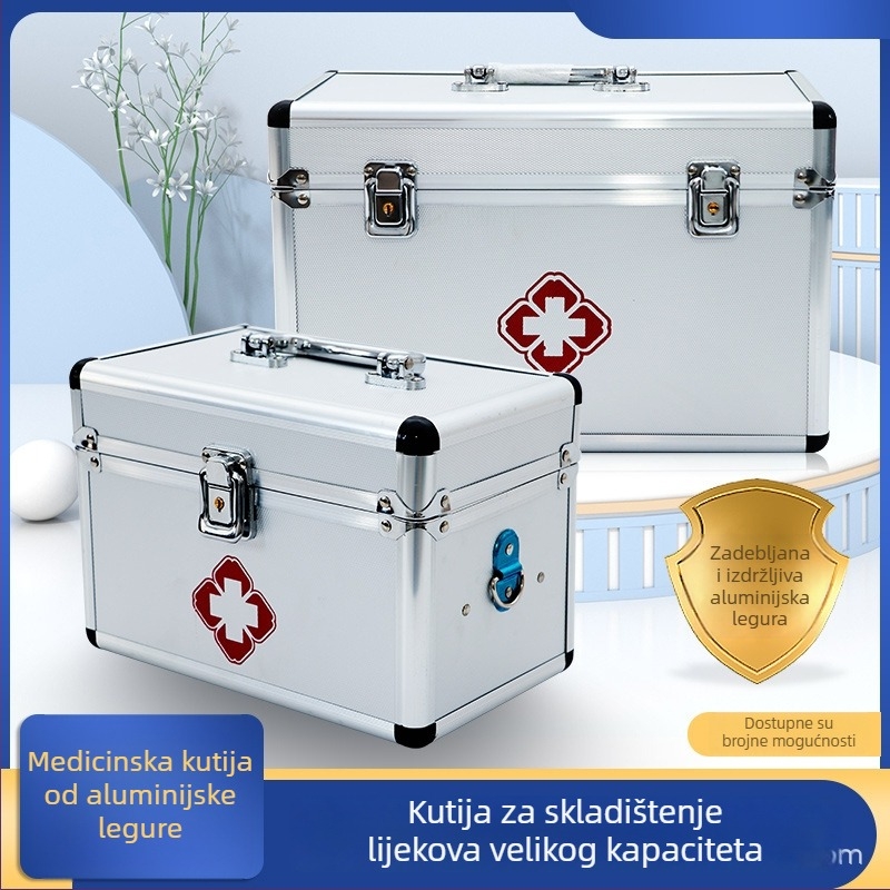 Višeslojna medicinska kutija za kućnu upotrebu, komplet, veliki kapacitet, prijenosna medicinska kutija