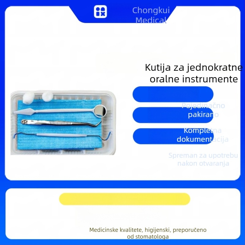 Jednokratna kutija za stomatske instrumente – osmeročlani set za kućnu njegu zuba
