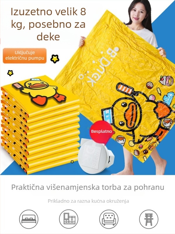 Vakuumska vreća za pohranu, velika, za pokrivač i odjeću