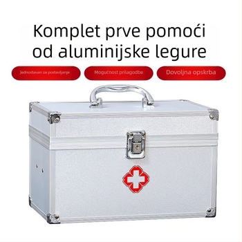 Višeslojna kutija za lijekove s velikim kapacitetom za kućnu upotrebu i kutija prve pomoći