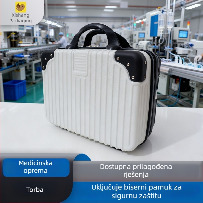 Kofer za medicinsku opremu, prijenosni mini kofer od 14 inča sa zaključavanjem, velika kapaciteta za pohranu