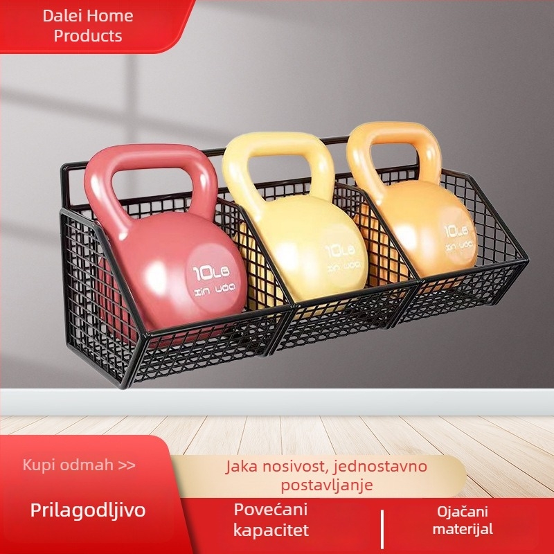 Zidni metalni organizator s pretincima, kuhinja, košarica za odvodnjavanje