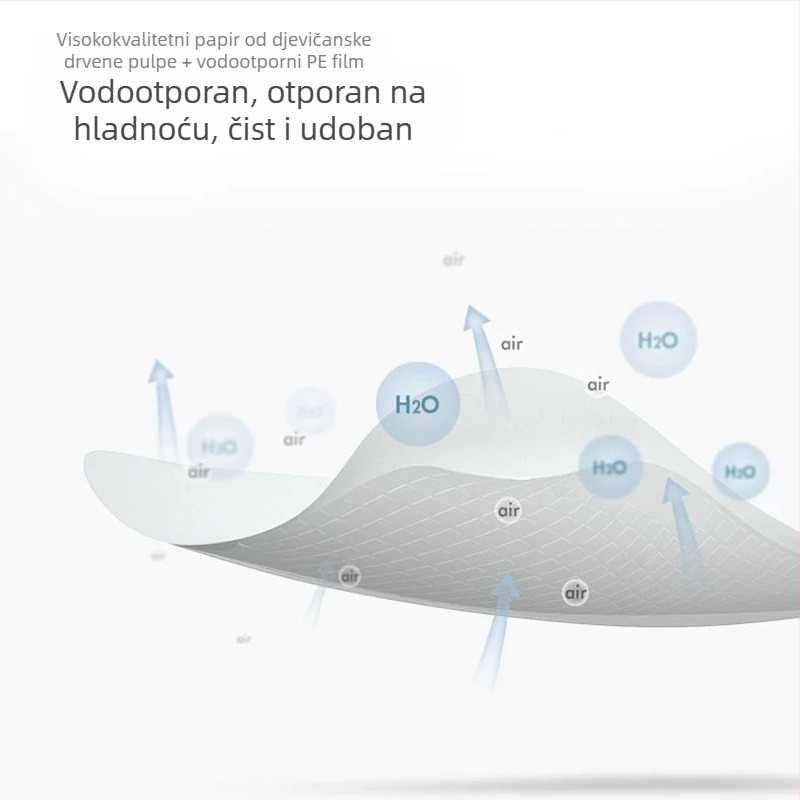Jednokratna prostirka za WC za majčinstvo, potpuno pokrivenje, PE materijal, veličina 40×60 cm, za putovanja i hotele
