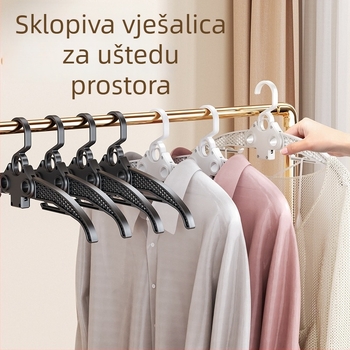 Sklopiva vješalica za odjeću - multifunkcionalna za kućno sušenje, prijenosna za putovanja i na otvorenom
