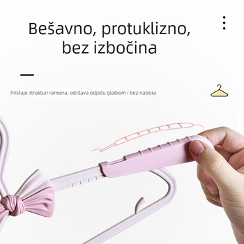 Dječja plastična sklopiva vješalica, mala veličina, protuklizni držač za hlače, dječja vješalica za odjeću s motivom leptira