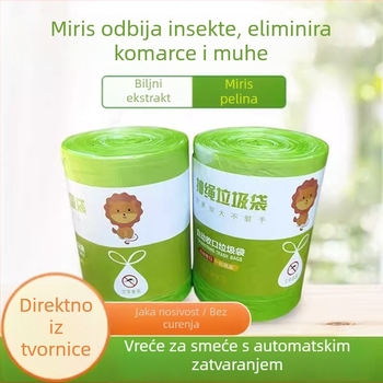 Smeđe vrećica s mirisom pelina, s vezom, kuhinjska zadebljana, srednja-velika veličina, otporna na kidanje, ekstra debela