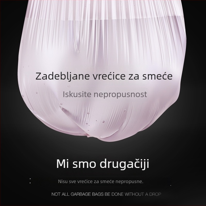 Vreće za smeće u stilu prsluka, 30 kom., jednokratne, debele velike kuhinjske vreće, s perforacijom